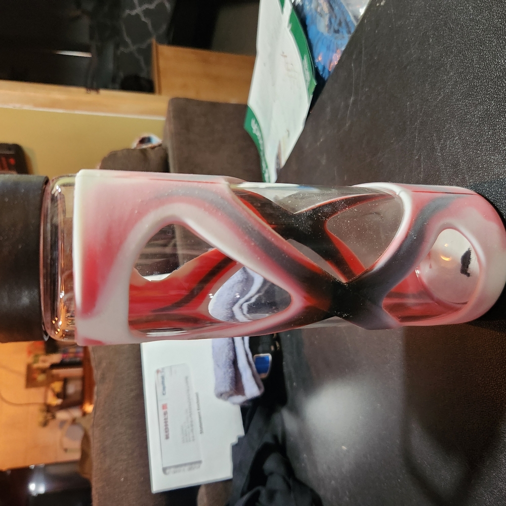 Glass Water Bottle With Silicone Wrap